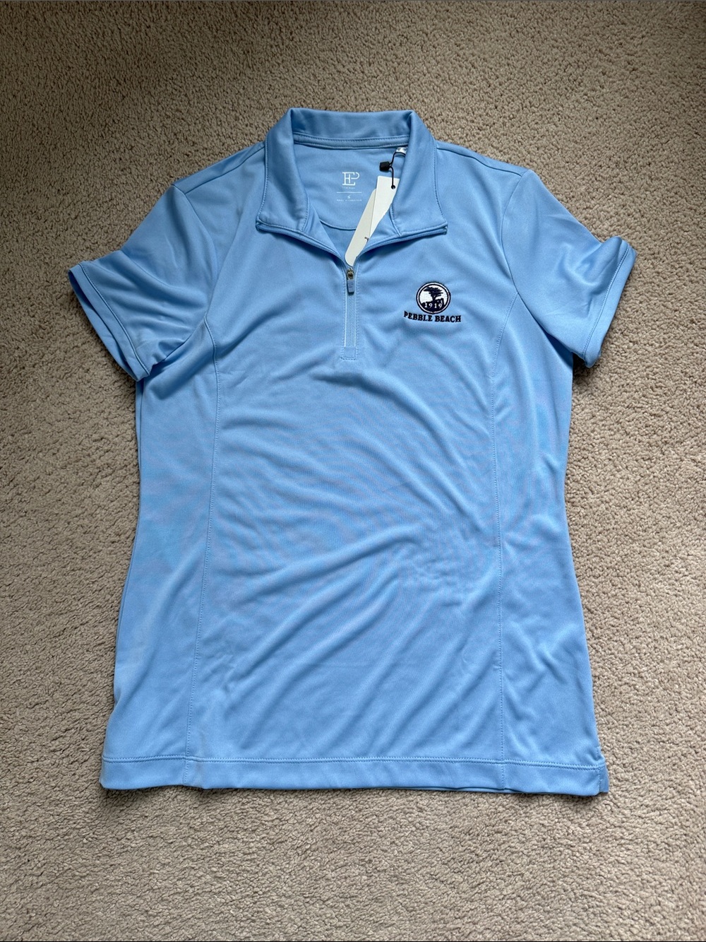 Pebble Beach EP New York Convertible Zip Mock Golf Polo